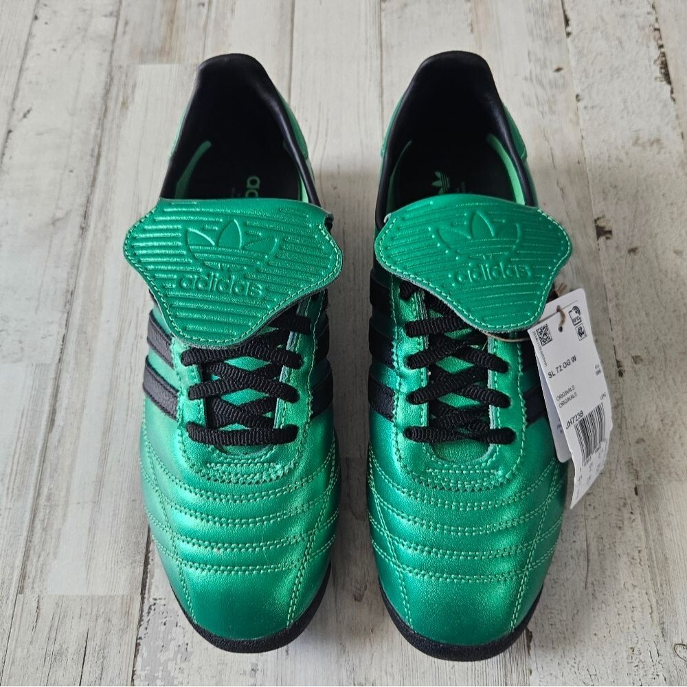 Adidas SL 72 OG Sneakers Semi Screaming Green / Core Black / Core Black Sz 6 NEW
